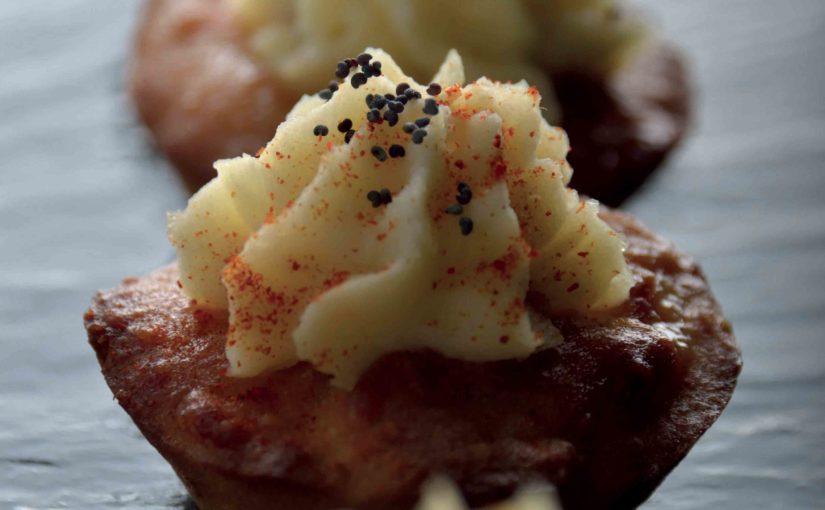 Gâteau sucré à la pomme de terre « façon cupcake »